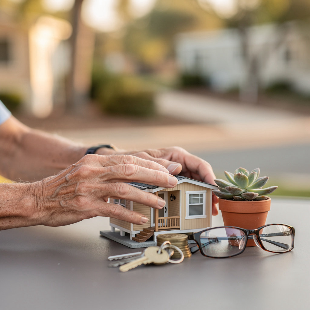 Residents enjoying the clubhouse and social amenities at Rancho Escondido Mobile Home Park's 55+ community in Escondido
